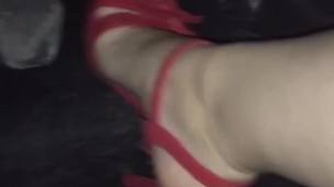 tici_feet tici feet pedal pumping red toenails red shoes (preview)