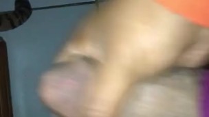 Jerking my dick in my panties