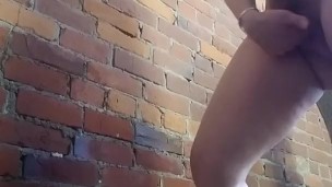 Piss on wall desperate 