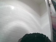 Ebony BBW takes a Shower and some dildo action 10/16