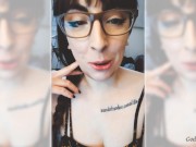 SPH On Snapchat - Naked Big Tit Femdom POV - Small Penis Virgin Humiliation