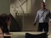 Sweet Sinner - Brunette stepdaughter Gia Paige loves daddy 2/16