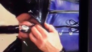 Latex Sissy Chastity Fucked