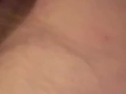 Making my husband clean out my cum filled pussy with both our cream 2/16