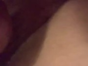 Making my husband clean out my cum filled pussy with both our cream 4/16