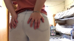 Farting in jeans 