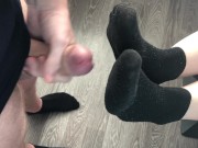 fuck teen girl black socks after job, foojob & socksjob black socks cum pov 11/16