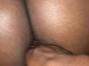 Thick Teen Ebony Takes Strap Doggystyle 13/16