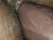 Thick Teen Ebony Takes Strap Doggystyle 7/16