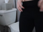 Roommate leaves dildo out for me to ride, multiple orgasm, cumming 2/16