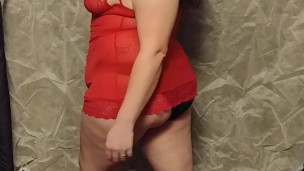 Lily playing around before her video