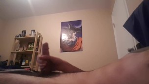 Blowing a huge load to Hentai 