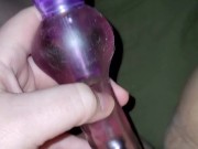 Queen with her vibrator. Female solo orgasm creamy pussy