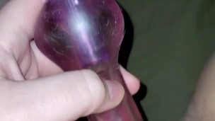 Queen with her vibrator. Female solo orgasm creamy pussy