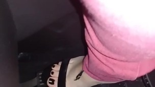 tici_feet @tici_feet IG tici feet pedal pumping black sandal! (preview)