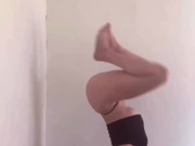 Strip tease photo shoot and yoga practice! 11/16