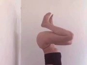 Strip tease photo shoot and yoga practice! 15/16