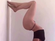 Strip tease photo shoot and yoga practice! 9/16