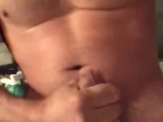 Jacking off with cum shot 