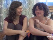 Amateur Lesbians Dabble In Light Bondage 15/16