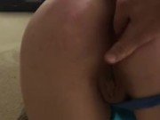 Blonde PAWG Wants Anal While Wearing Blue Thong 2/16