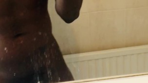 before shower