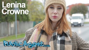 Public Agent Redhead Brit Lenina Crowne fucks for posh villa