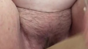 Very wet noisy hairy fat pussy 
