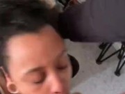 babe swallows bbc, super sloppy deepthroat & swallows cum 13/16