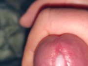 Close up of me cumming cock ring 