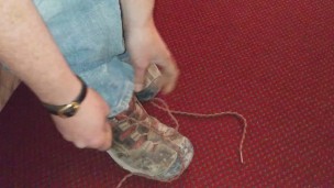 Feels good to take off my boots after a long day