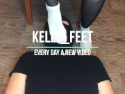 teen girl white socks and black nylon domination mistress gagging 1/16