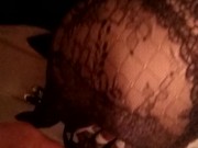 Jerk her bra before she shower (no cum)