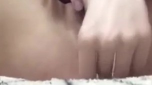Love juice overflowing with Japanese pink pussy clitoris stimulation