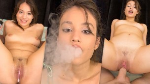 FULL SCENE College TEEN Liv Wild VAPING and Giving Blowjob in Public