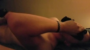 Sniffing my panties while he jerks off