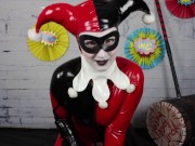 Futanari Harley Quinn Anal & BJ OmankoVivi TEASER Latex Femdom Fetish 4/16