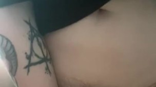 Riding my dildo while my roommate is gone