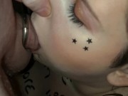 Topless Chained Up Spider Gag FaceFuck Blowjob Facial up the nose LOL 6/16