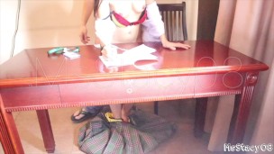 18yo Pinay Student Gets Fucked By Step Dad While Doing Homework
