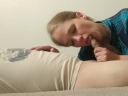 Casual and Loving BJ with Biting Experimentation & Biting Cumshot @14:25