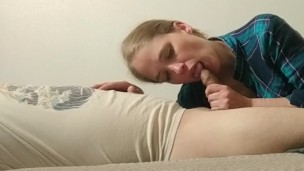 Casual and Loving BJ with Biting Experimentation & Biting Cumshot @14:25
