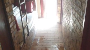 Teen massive piss from bunk bed