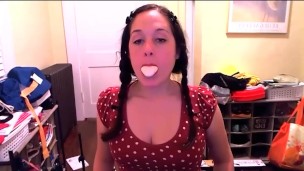 Blowing Giant Bubblegum Bubbles with a Whole Roll of Bubbletape!