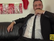 Skinny tattooed submissive gets fingered 2/16