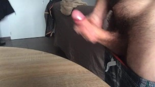 Big morning cumshot