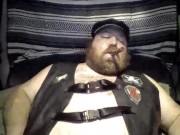 Leather Bear Smoking