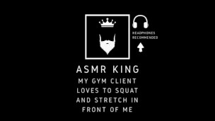 ASMR - Personal trainer fucks his client. For her, moaning/audio clip