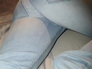 Alice - pissing myself in jeans. Why get out of bed to pee when your comfy? 2/16