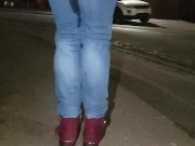Alice -   public wetting in jeans while walking home ;)